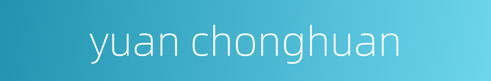 yuan chonghuan的同义词