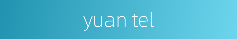 yuan tel的同义词