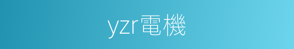 yzr電機的同義詞