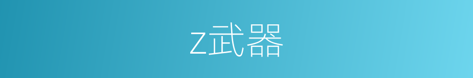 z武器的同义词