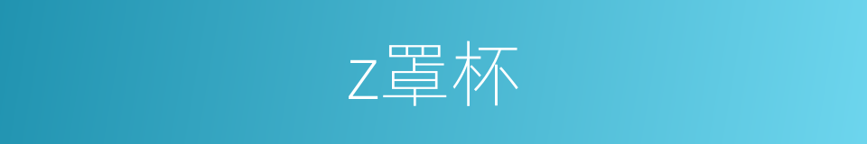 z罩杯的同义词