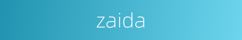 zaida的同义词
