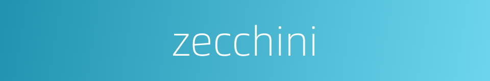 zecchini的同义词