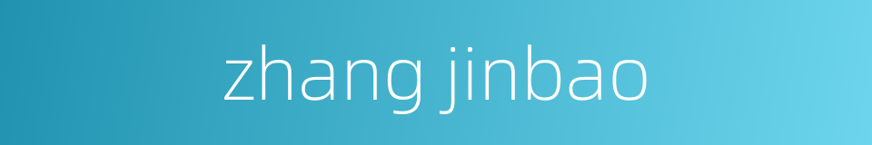 zhang jinbao的同义词