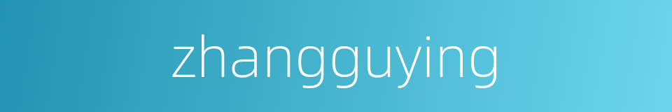 zhangguying的同义词