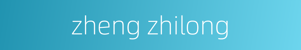 zheng zhilong的同义词