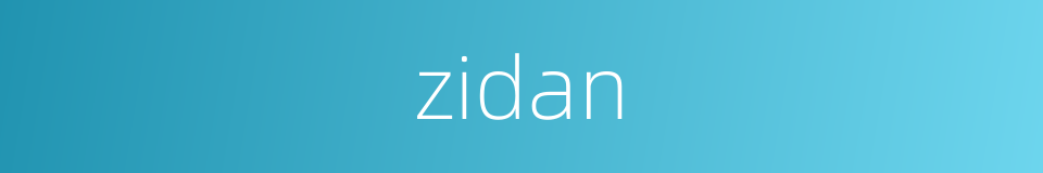 zidan的同义词