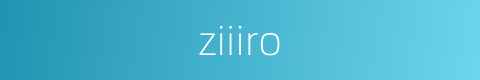 ziiiro的同义词