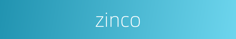 zinco的同义词