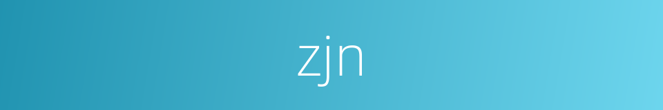 zjn的同义词