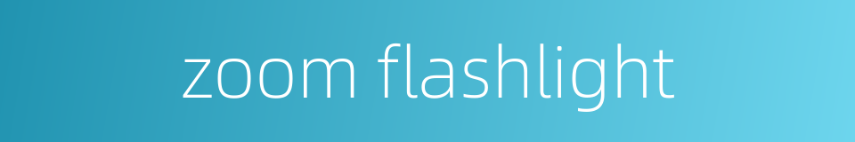 zoom flashlight的同义词