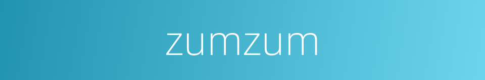 zumzum的同义词