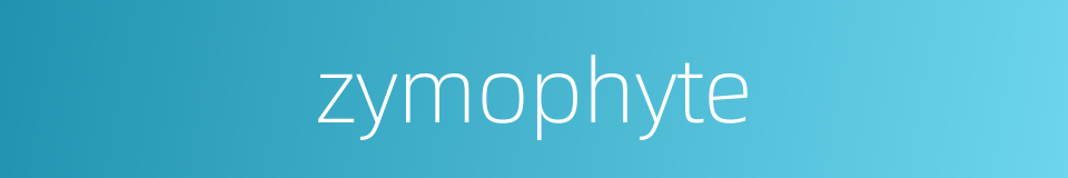 zymophyte的同义词